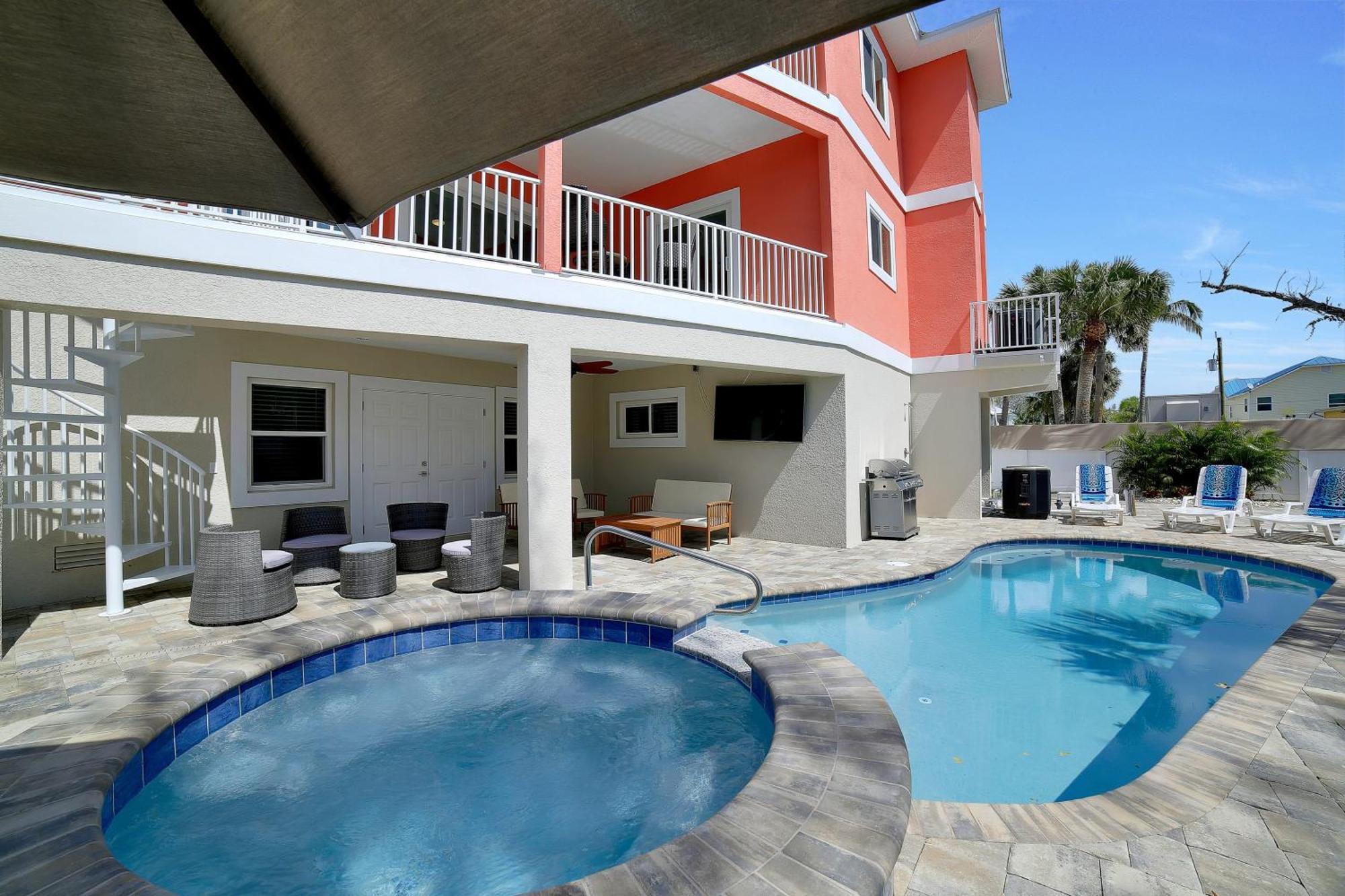 Luxury 6Br Home: Heated Pool, Spa, Near Beach! Fort Myers Beach Exterior photo